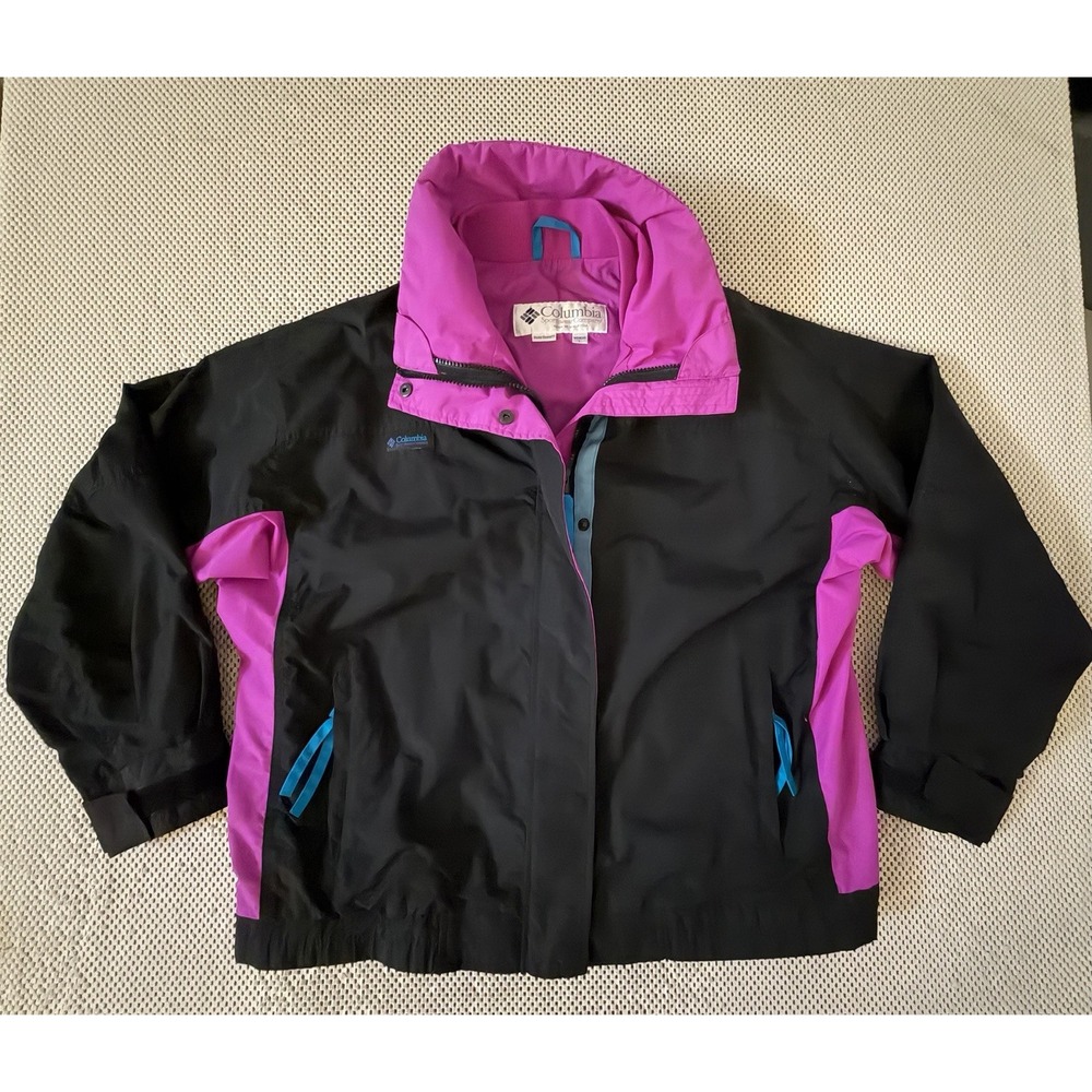 VTG 90s Columbia Jacket L BugaBoo Winter Ski Snowboard Colorblock Radial Sleeve